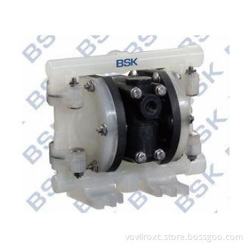 Plastic Pneumatic vacuum Double Diaphragm Pump with butterf